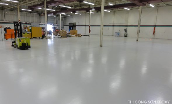 Sơn Epoxy cho nền nhà xưởng bóng đẹp